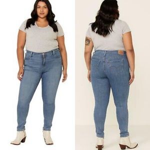 Levi’s 20W 721 high rise skinny jeans lapis plus size 0826